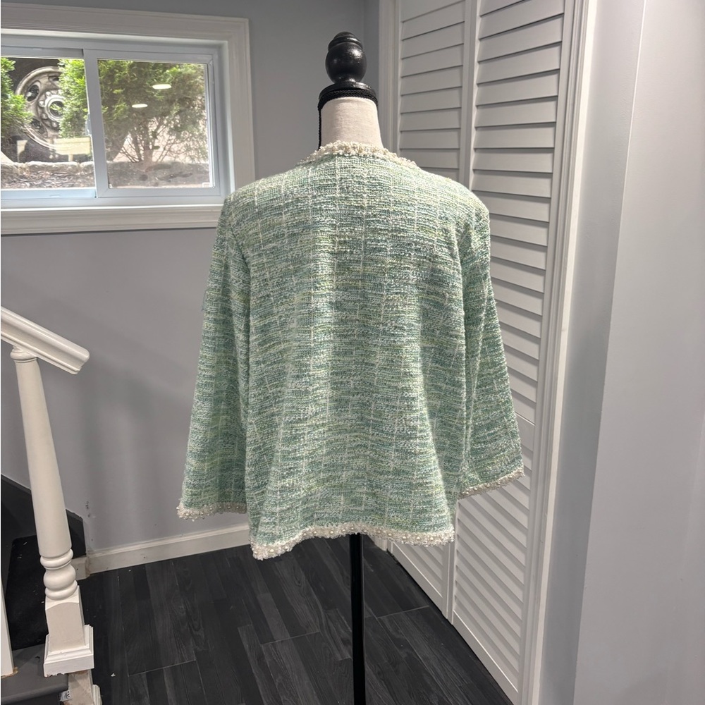 Alfred Dunner Lady Like Seafoam Jacket size :M - Picture 5 of 6
